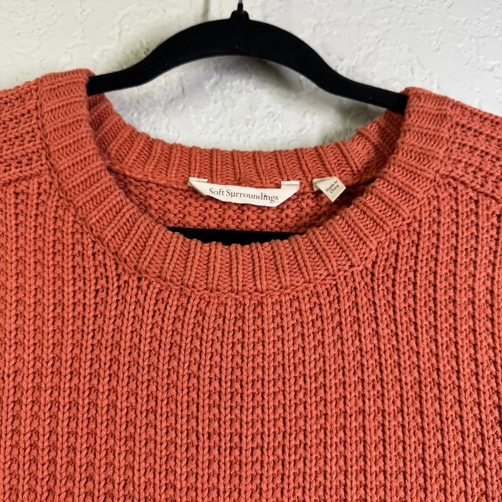 SOFT SURROUNDINGS Sweater XS‎ Oversized Chamonix Pullover Chunky Ribbed Knit